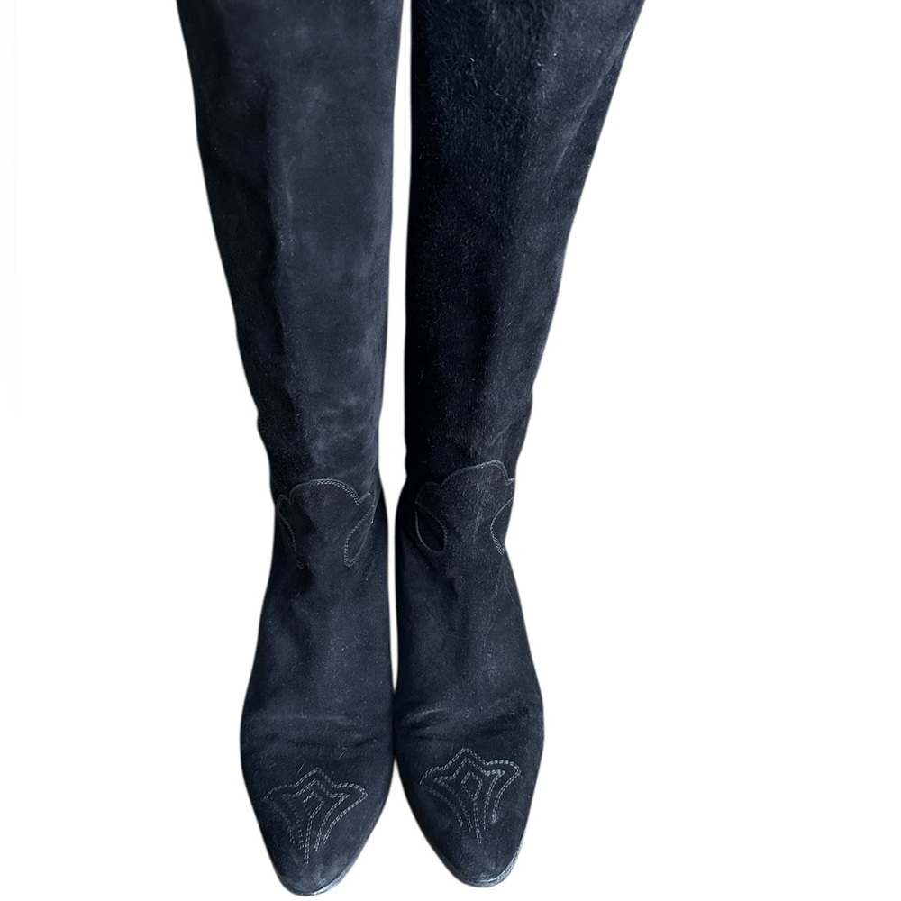 Maud Frizon Black Suede Women's Boots Size 7.5